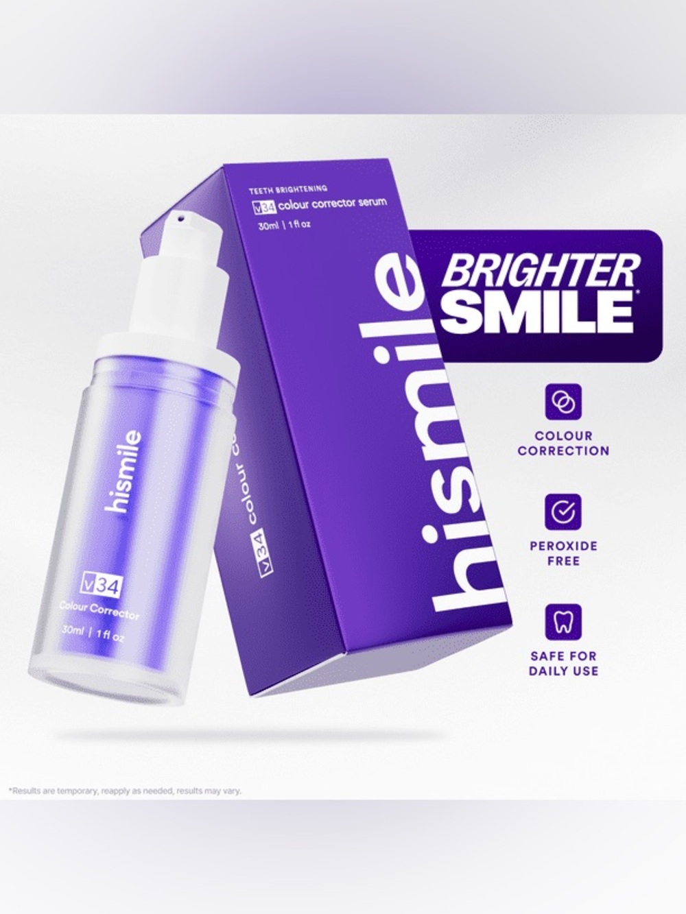 Hismile Colour Corrector Serum - Purple
